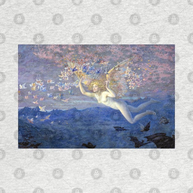 Wings of the Morning - Edward Robert Hughes by forgottenbeauty